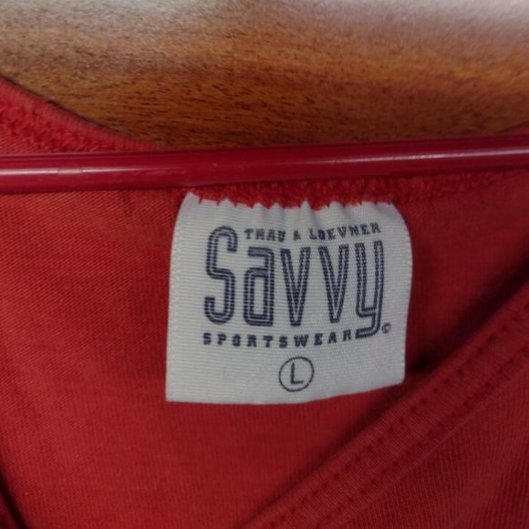 Vintage Wisconsin Badgers College Savvy Sportswear Size Large Tank Top USA - Picture 4 of 7